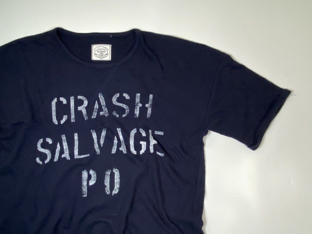 Ratwire (Category: Tshirts & Polo Shirts ) located in Bago City. Submitted by johnpaul_gidlayan (Listing ID 1470685657, Image 3). Description: Ratwire (Crash Salvage P 0) Color: Dark Blue Item Details Size: Medium-Large Dimension: 22.5x27.5 Sleeves: 8 Shoulder: 20 Condition: Excellent condition (needwash) Color Rate: 9.5/10 Flaws: None (Item color vary due to lighting) — Price: 550+sf.