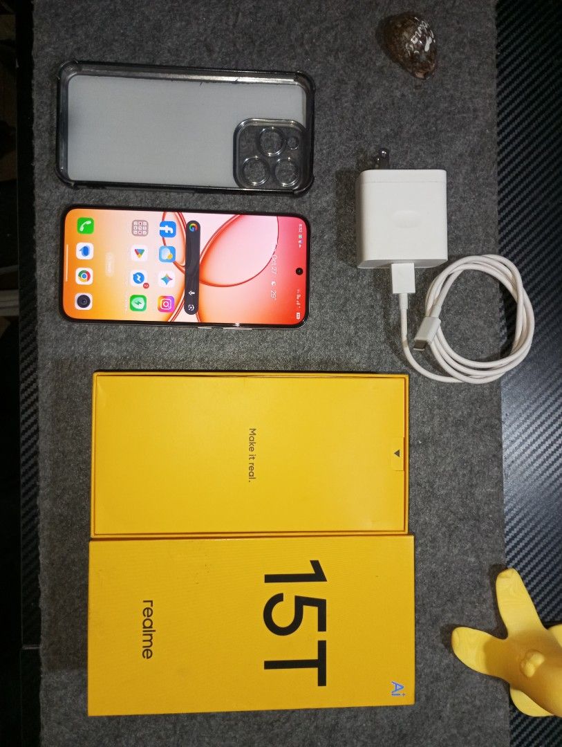 Realme 15T 5G (Category: Realme) located in Manila. Submitted by danny0002 (Listing ID 1470684644, Image 1). Description: FOR SALE: realme 15T 5G Selling my realme 15T 5G with powerful performance, a smooth AMOLED display, excellent cameras, and a long-lasting battery. Specifications: - Model: realme 15T 5G - Display: 6.57-inch FHD+ AMOLED - Refresh Rate: 120Hz - Processor: MediaTek Dimensity 6400 Max 5G - RAM: 8GB - Internal Storage: 256GB - Rea