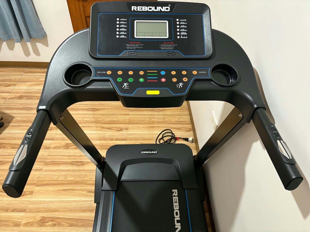 Rebound Edge Motorized Treadmill (Category: Cardio & Fitness Machines) located in San Pablo. Submitted by whattenhelly-29289 (Listing ID 1470595024, Image 3). Description: - Model: Rebound Edge Motorized Treadmill - Condition: Clean and 100% working properly - Motor: DC 2.25HP (220V-240V) - Speed: 0.8 to 15 km/h - Running Area: 1200 x 420 mm - Built-up Size: 1513 x 710 x 1250 mm - Max User Weight: 130 kg - Display: LCD tracks speed, distance, tim