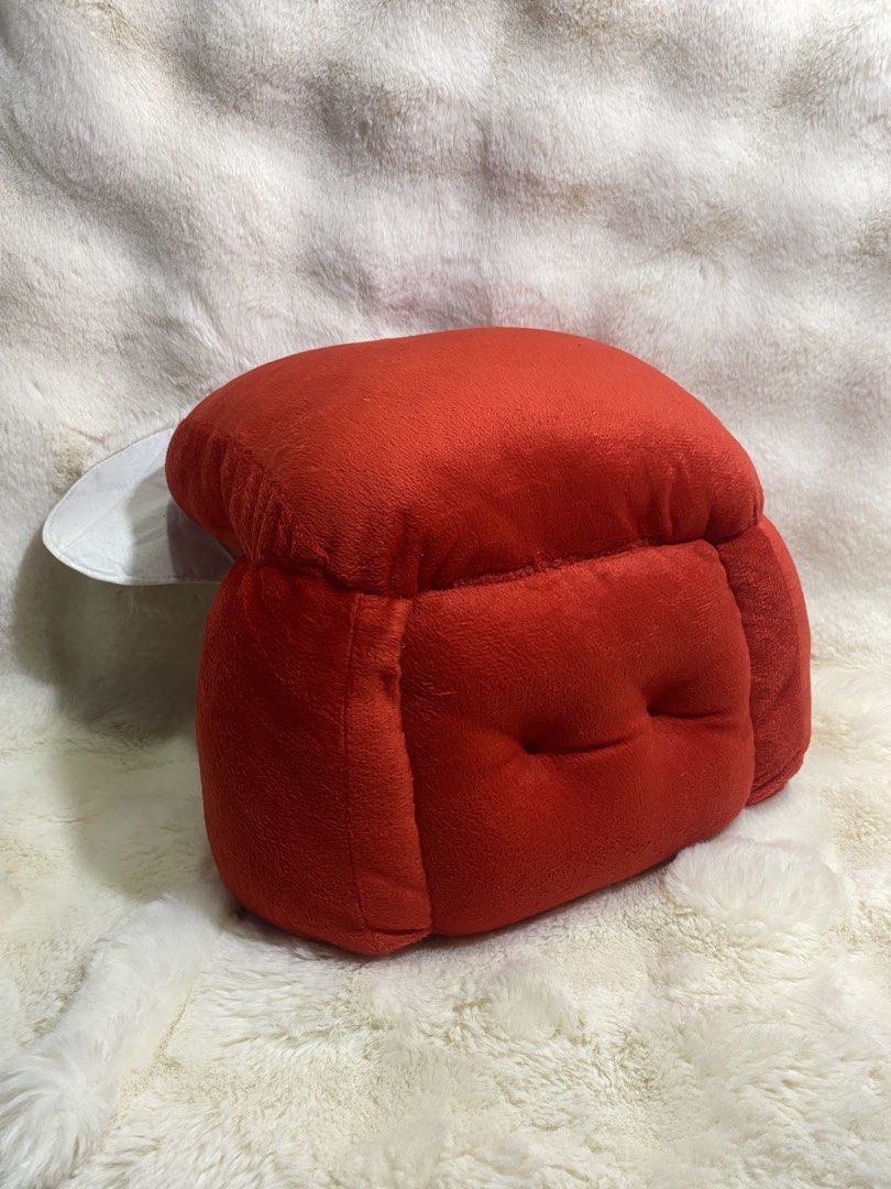 Red miniature sofa chair plush (Category: Plushies & Soft Toys) located in Kalibo. Submitted by ollie_stuffshop (Listing ID 1470705103, Image 3). Description: 26cm x 30cm Before you send your inquiries: ❗️Last Price is already posted ❗️Manage your expectations, WYSIWYG ❗️May need washing ❗️Dropoff is every Wednesday & Sunday.