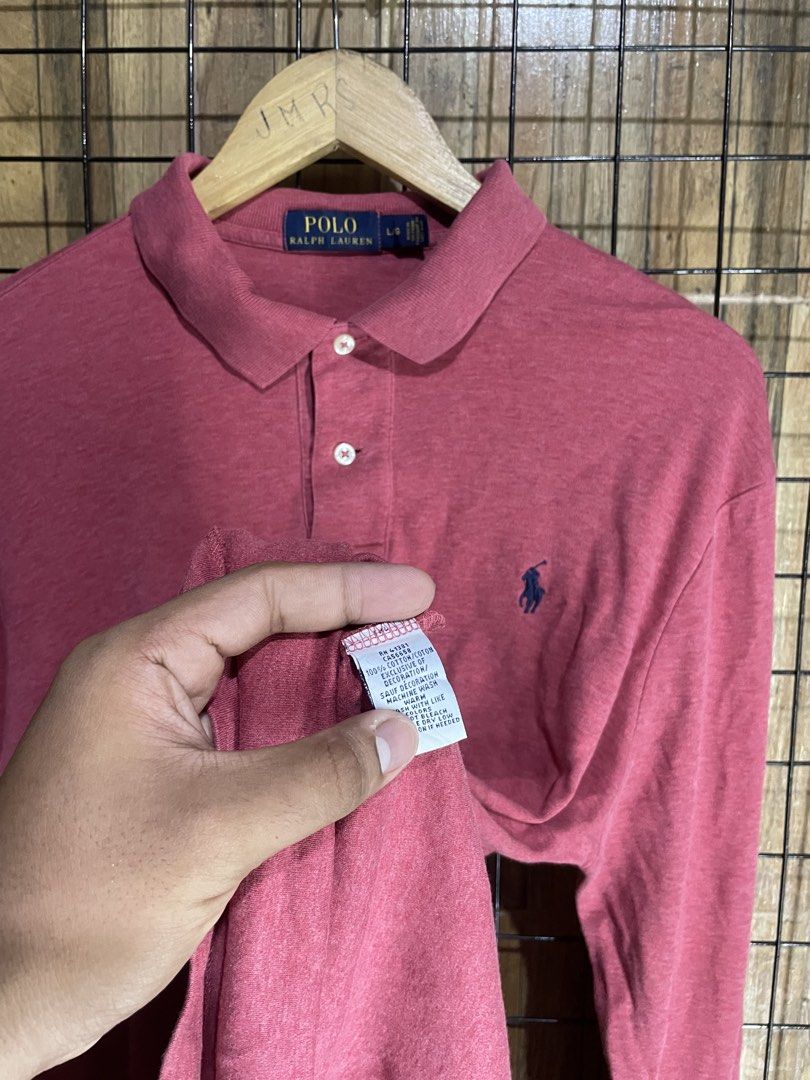 Red Ralph Lauren long sleeve polo (Category: Formal Shirts) located in Pateros City. Submitted by toogood.mnl (Listing ID 1470634367, Image 3). Description: Red Ralph Lauren polo W-23 L-28 No issue Excellent condition .