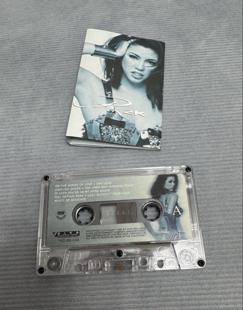 Regine Velasquez R2K Cassette Tape (Category: CDs & DVDs) located in Cavite. Submitted by ms.cdjunkies (Listing ID 1470720219, Image 1). Description: - Artist & Album: Regine Velasquez - R2K - Release Year: 1999 - Label: Viva Records (Made in the Philippines) .