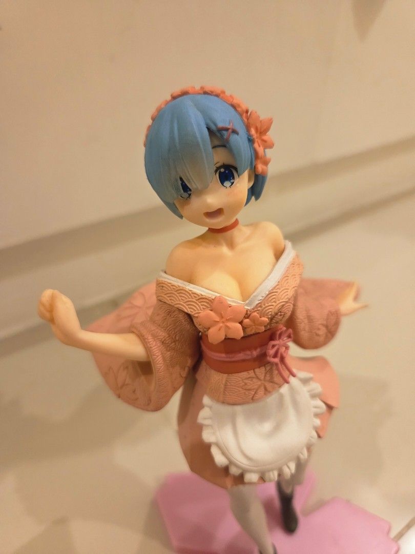 Rem Original Sakura Ver. Re:Zero Bootleg Anime Figurine (Category: Figurines & Statues) located in Rizal. Submitted by unisss999 (Listing ID 1470665979, Image 3). Description: Little dirty and dusty Taito Bootleg No box.