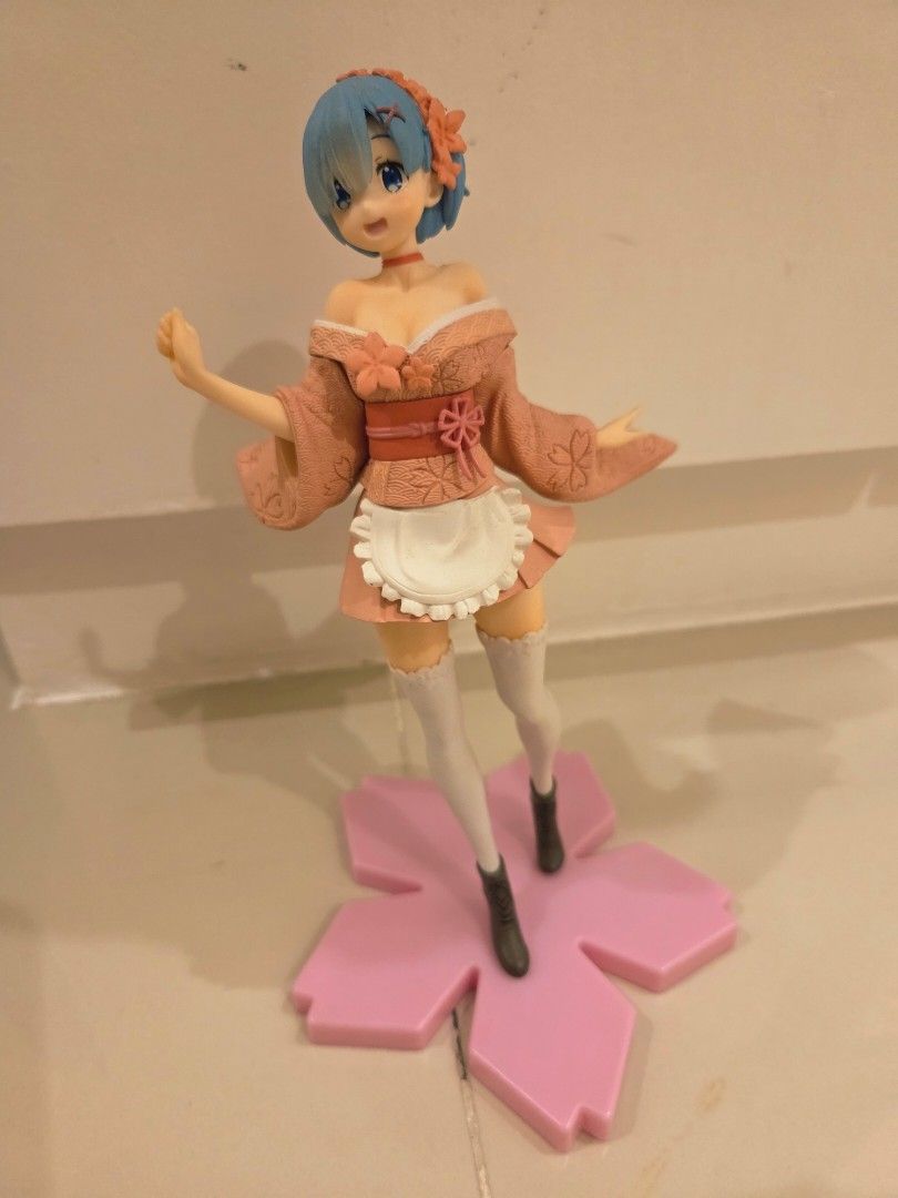 Rem Original Sakura Ver. Re:Zero Bootleg Anime Figurine (Category: Figurines & Statues) located in Rizal. Submitted by unisss999 (Listing ID 1470665979, Image 1). Description: Little dirty and dusty Taito Bootleg No box.