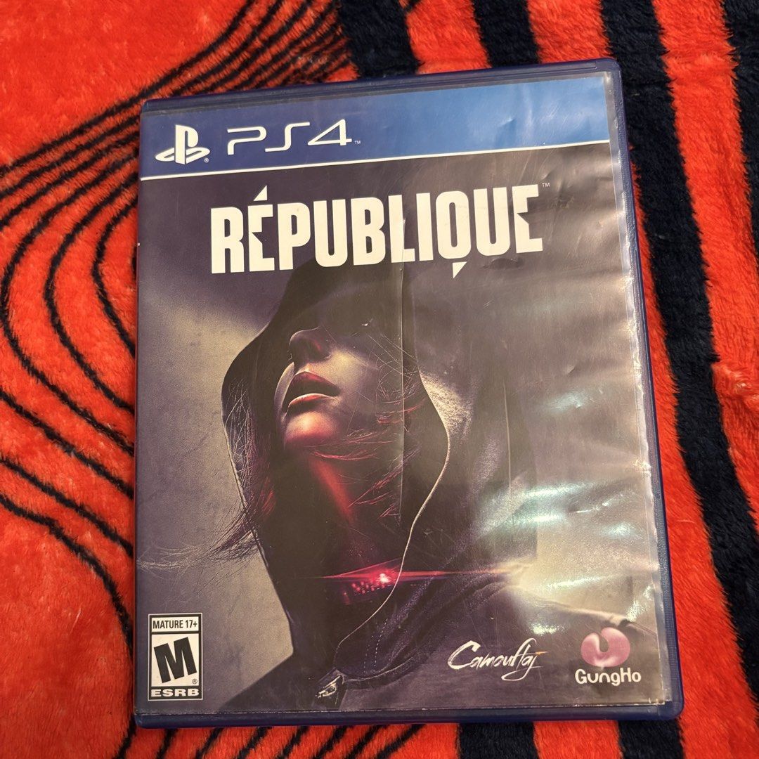 Republique PS4 GAME (Category: PlayStation) located in Pasuquin. Submitted by gabelli.declutters (Listing ID 1470568502, Image 1). Description: Notes: Will not entertain resellers, All items are negotiable, wag lang sobrang barat. and all the items is working and good condition Loc: Meycauayan Bulacan, can do meet up basta malapit lang sa location, and pwede rin lalamove or lbc or j&t.