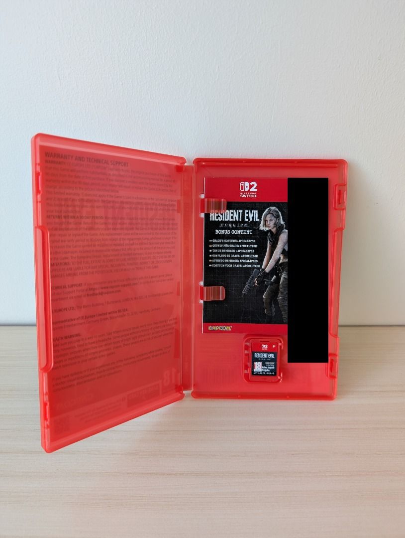 Resident Evil 9 Requiem Nintendo Switch 2 Game (Category: Nintendo) located in Paranaque City. Submitted by midcast18 (Listing ID 1470565500, Image 3). Description: Game: Resident Evil Requiem (including unredeemed bonus content) Platform: Nintendo Switch 2 Includes: Unredeemed bonus content (Grace Apocalypse Costume) Condition: Cartridge and case in excellent RFS: I bought a Playstation 5 version and have been using that instead. It's a great Sw