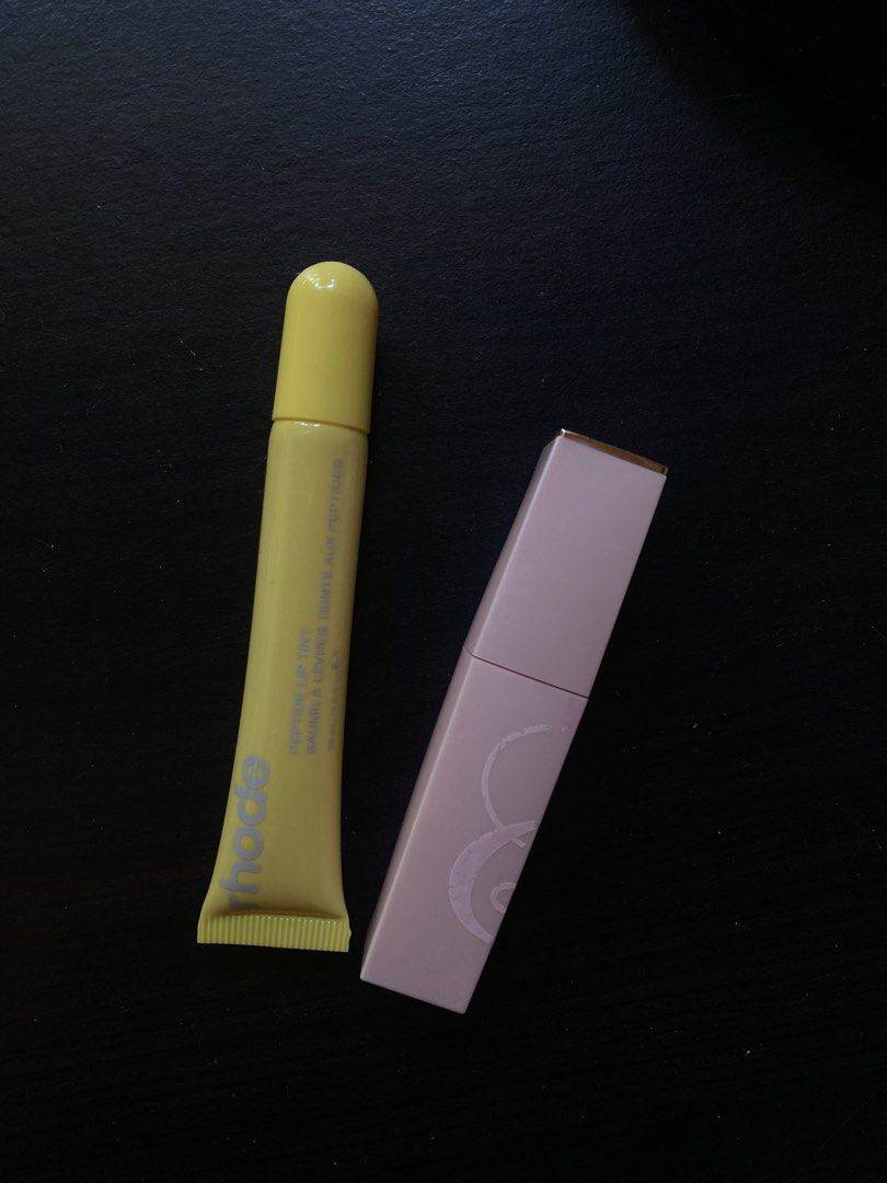 Rhode Peptide Lip Tint and Estee lauder Bundle (Category: Makeup) located in Davao. Submitted by elleeeeeee. (Listing ID 1470682821, Image 1). Description: swatched .