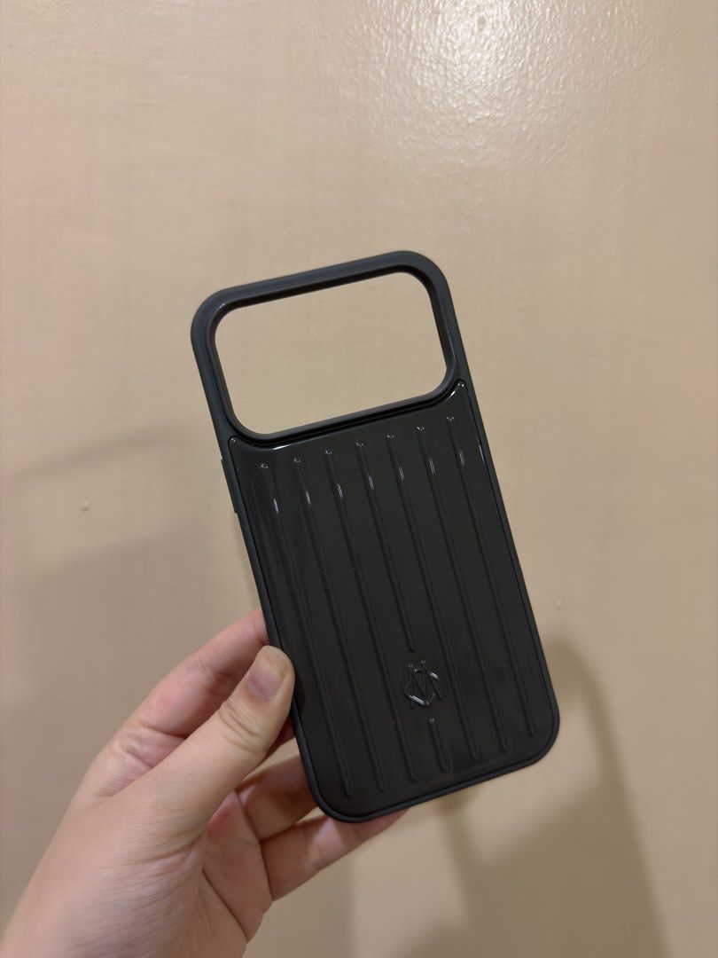 Rimowa Slate Gray Iphone 17 pro max case (Category: Cases & Sleeves) located in Quezon City. Submitted by tanyasy_52 (Listing ID 1470693070, Image 1). Description: .