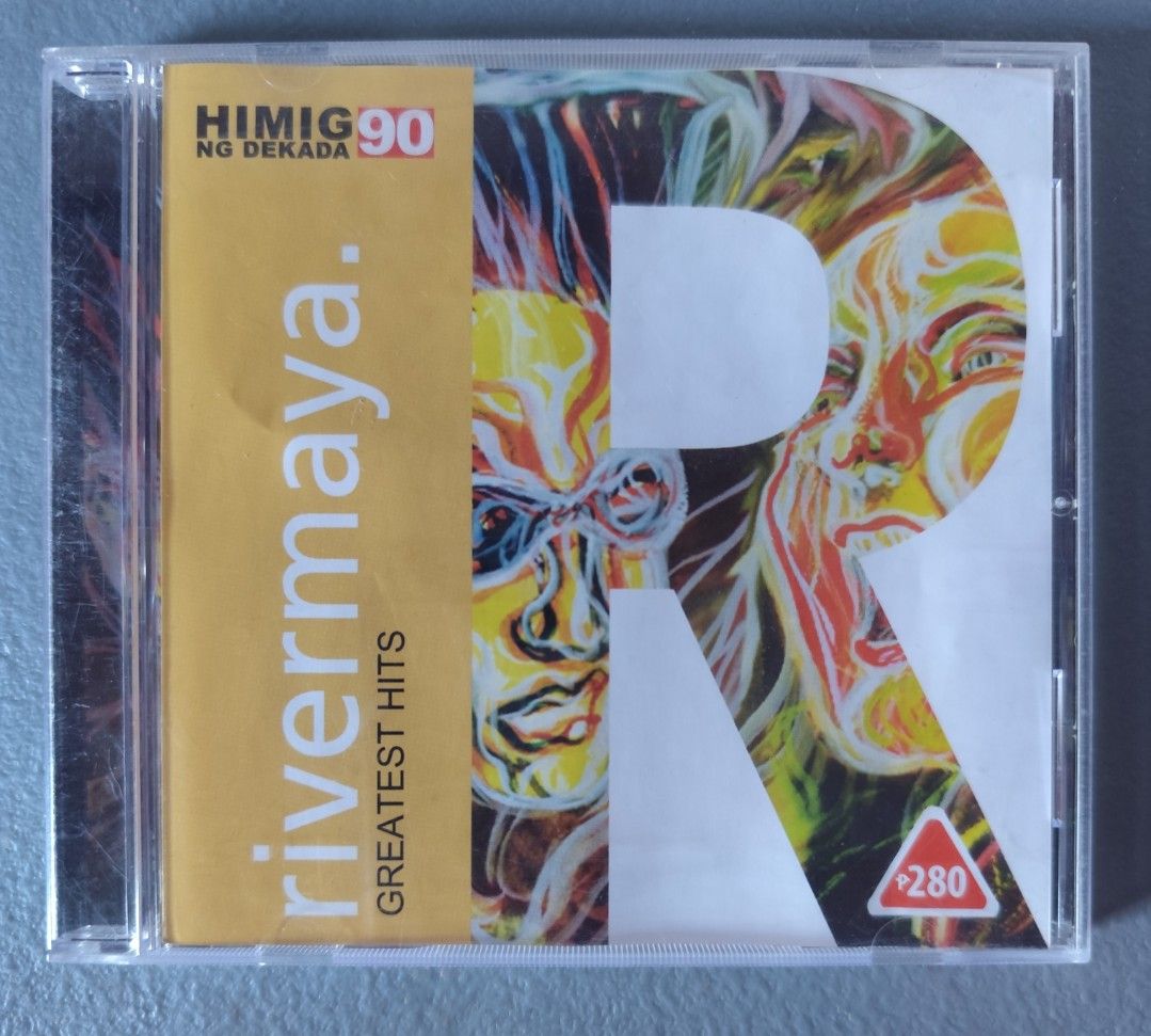 Rivermaya Greatest Hits Himig ng Dekada 90 CD (Category: CDs & DVDs) located in Valenzuela. Submitted by xjepsx (Listing ID 1470607838, Image 1). Description: - Artist/Album: Rivermaya - Greatest Hits (Himig ng Dekada 90) - Format: Audio CD in original jewel case - Inclusions: Original cover insert included - Genre: Classic OPM hits - Condition: Plastic case has minor wear from storage; overall well-preserved.