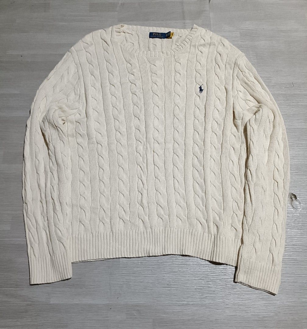 RL Cable knit (Category: Coats, Jackets and Outerwear) located in Cagayan de Oro. Submitted by rjr_thrift (Listing ID 1470606847, Image 2). Description: size: 26x29 2XL on Tag No Issue 📍Location: Cagayan De Oro.