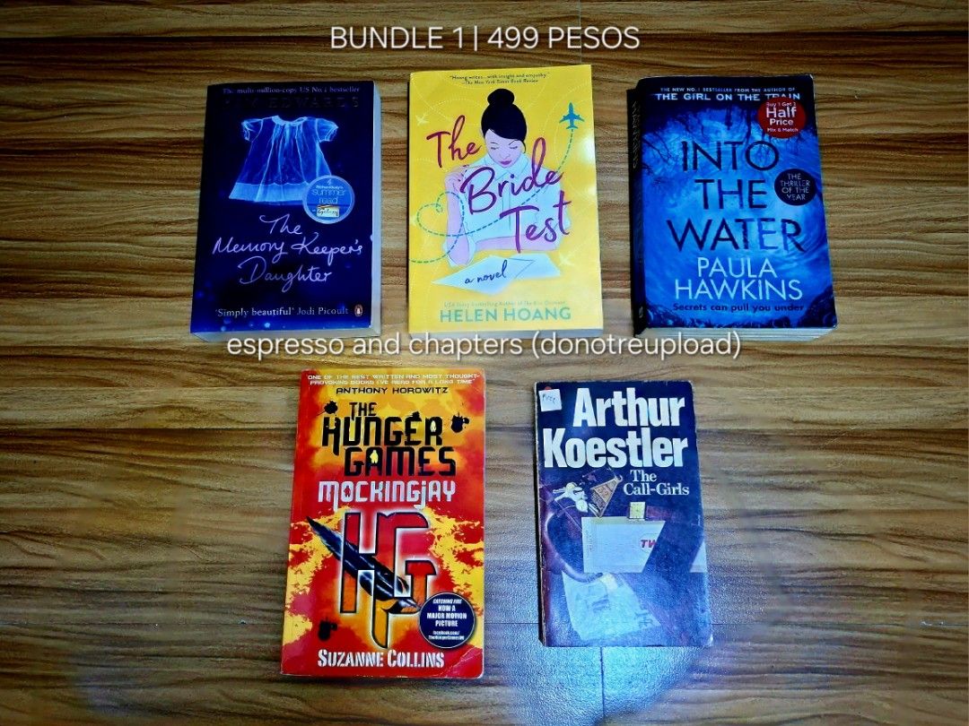 Romance, Thrillers, Self-help (Category: Storybooks) located in Mariveles. Submitted by espresso_chapters (Listing ID 1470688991, Image 1). Description: 🚨 MAJOR SALE BEFORE OCTOBER ENDS 🚨 Bundle books mixed of: ✅️ ROMANCE ✅️ THRILLER ✅️ SELF-HELP 🔖 499 PESOS ONLY ‼️‼️‼️ | FIXED price 📚 Lightly used | Authentic 💲 PAYO | No COD | Gcash, Maya, Maribank 🛵 JendT | u can do sco or tco if u have 📍 Bataan (I have 2 SF discounts😉) ❌️ No to rush sh