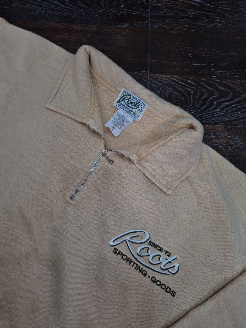 Roots Sweater (Category: Coats, Jackets and Outerwear) located in Santa Cruz. Submitted by deenem (Listing ID 1470573892, Image 3). Description: Like New😍👌 No flaws👌 M on Tag Can fit L-XL Asian (Measurements laid flat in inches) Bust:24 Armhole:11 Lenght: 27.5.