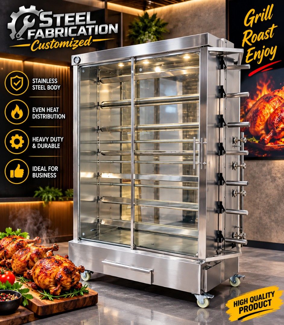 Rotisserie machine (Category: Looking For) located in Manila. Submitted by grillermachinestation (Listing ID 1470601552, Image 3). Description: 🔥 TURN YOUR CHICKEN BUSINESS INTO A MONEY MAKER! 🔥 Introducing our Turkish Style Rotisserie Machine — perfect for lechon manok, roasted chicken, shawarma shops, restaurants, food stalls, supermarkets and commissaries! 🍗🔥 0*9*9*1*8*3*3*5*1*0*0 🍗SMALL — 20 pcs Chicken | 5 Rods ₱.85k negotiate 🍗 MEDIUM