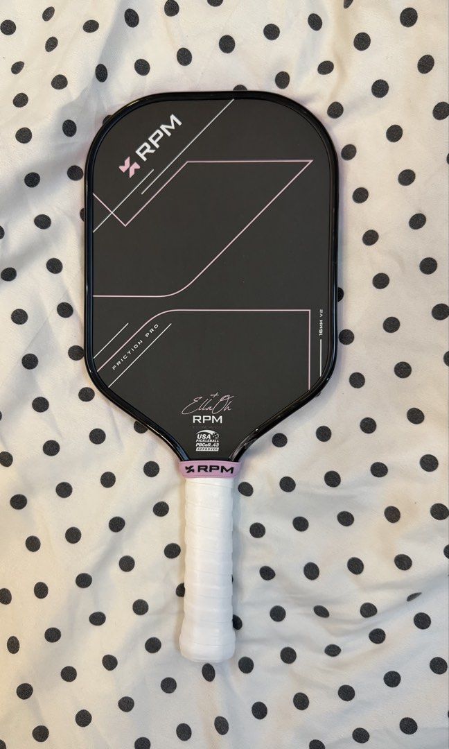 RPM V2 ELLA OH (16mm) (Category: Racket and Ball Sports) located in Pasig City. Submitted by preloved_beauty_finds (Listing ID 1470742352, Image 1). Description: RFS: Paddle rotation ✨NO ISSUE 📍Cainta, Rizal.