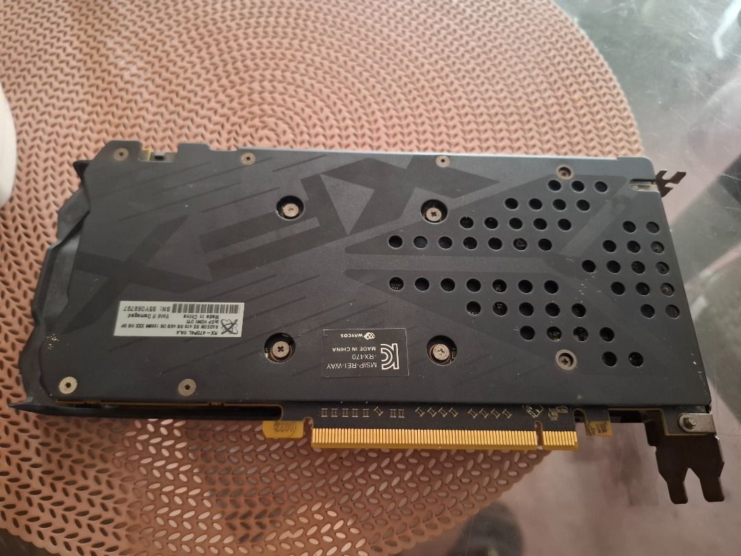 Rx470 4gb (Category: Computer Parts) located in Caloocan City. Submitted by jatrix (Listing ID 1470687591, Image 3). Description: In very Good working condition, rest to sawa before bilin for peace of mind. 3.2k Pm lang.