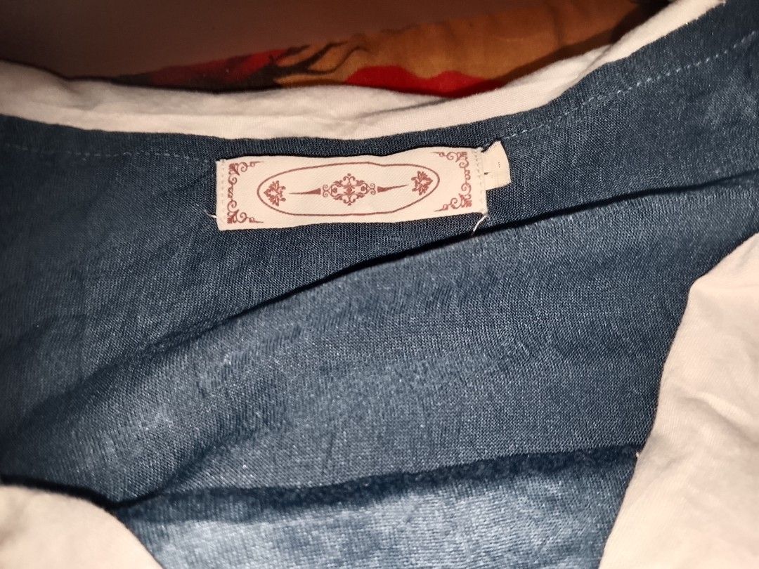Sailor Style Blue Blouse with Red Bow (Category: Blouses) located in Manila. Submitted by sevianna (Listing ID 1470652120, Image 2). Description: - Style: Blue sailor-style blouse with a relaxed fit and easy pullover design medium - semi large preloved.