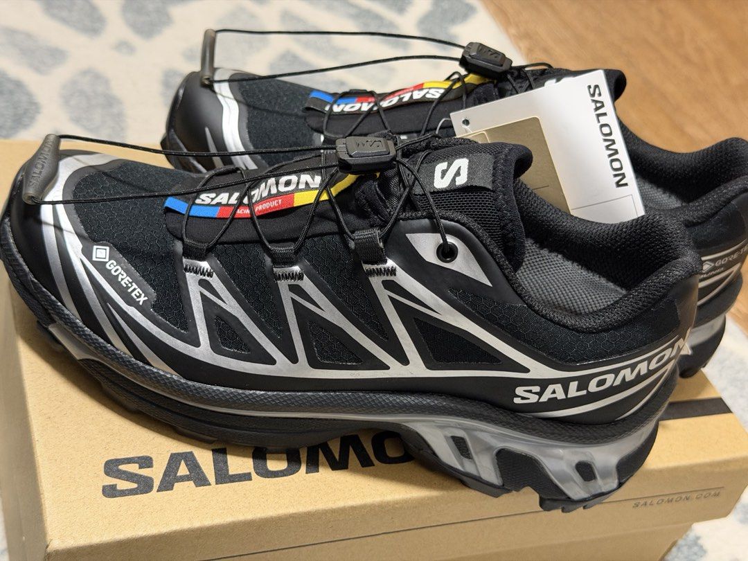 Salomon XT-6 GTX Black Black FTW Silver (Category: Sneakers) located in Paranaque City. Submitted by cherrize12 (Listing ID 1470667790, Image 3). Description: BRANDNEW UK - 4 | USA W - 5.5 | USA M - 4.5 | JP 22.5 * Color: Black / Black / FTW Silver * GORE-TEX waterproof membrane * Quicklace system * Lightweight with excellent cushioning * Stable and comfortable for long walks * Anti-debris mesh upper * Durable trail-inspired outsole with great gr