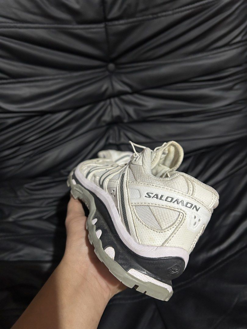 Salomon XT-Quest Sneakers White Grey (Category: Sneakers) located in Manila. Submitted by drilskie0954204 (Listing ID 1470667032, Image 2). Description: - Brand: Salomon - Model: XT-Quest - Colorway: White and Grey - Style: Chunky gorpcore aesthetic - Features: Quicklace system, Sensifit technology, Contagrip rubber sole - Condition: Uppers are clean, soles show minor dirt from normal wear.