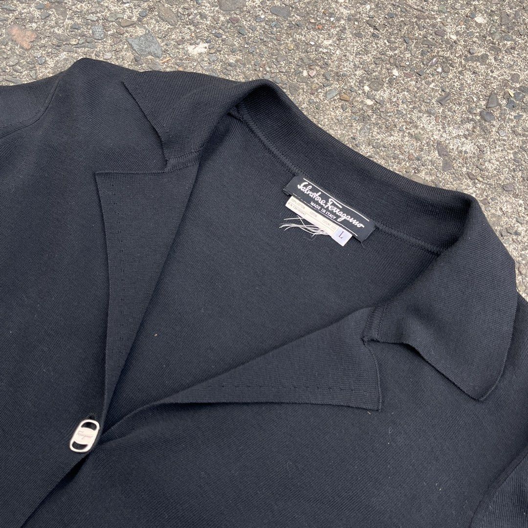 Salvatore ferragamo Cardigan (Category: Coats, Jackets and Outerwear) located in Manila. Submitted by thrift-thrift00 (Listing ID 1470600896, Image 2). Description: Salvatore Ferragamo Cardigan Authentic! Excellent Condition Actual Dimes Width: 21" Length: 24" Marikina City📍.