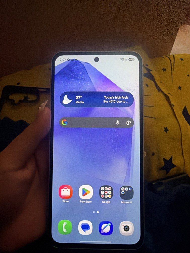 Samsing A55 256gb (Category: Other Mobile & Gadget Accessories) located in Manila. Submitted by warmdog.6d30fe (Listing ID 1470562752, Image 2). Description: Samsung a55 color blue .