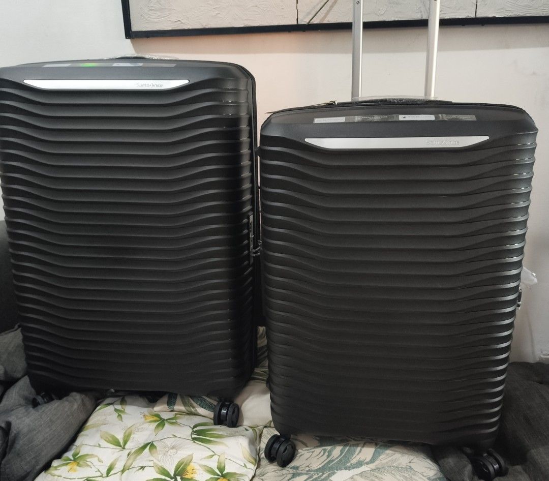 Samsonite BNEW Med and Large (Category: Luggage) located in Manila. Submitted by vtravelite.18 (Listing ID 1470742452, Image 1). Description: Samsonite luggage bran new two sizes Available Price Medium 11950 large 12,550 two sizes available medium and large color black super light weight TSA lock anti theft spinner smooth wheels impact resistant Note pass po Sa Kwentuhan at Hindi marunong mag reply pag nag inquire na Ng still available 😊 thank y