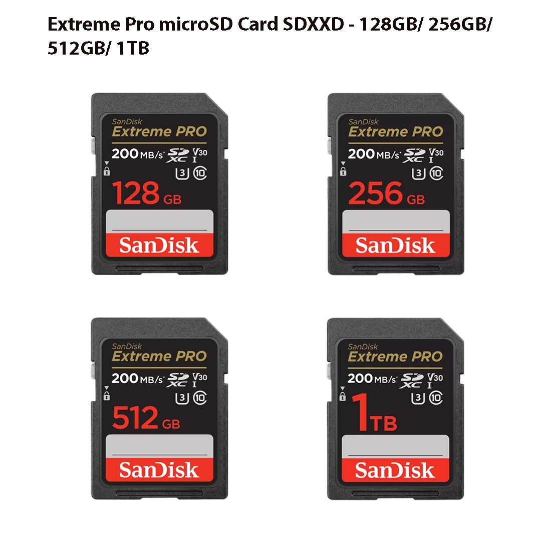 SanDisk Extreme Pro microSD Card SDXXD - 128GB 256GB 512GB 1TB, Mobile ...