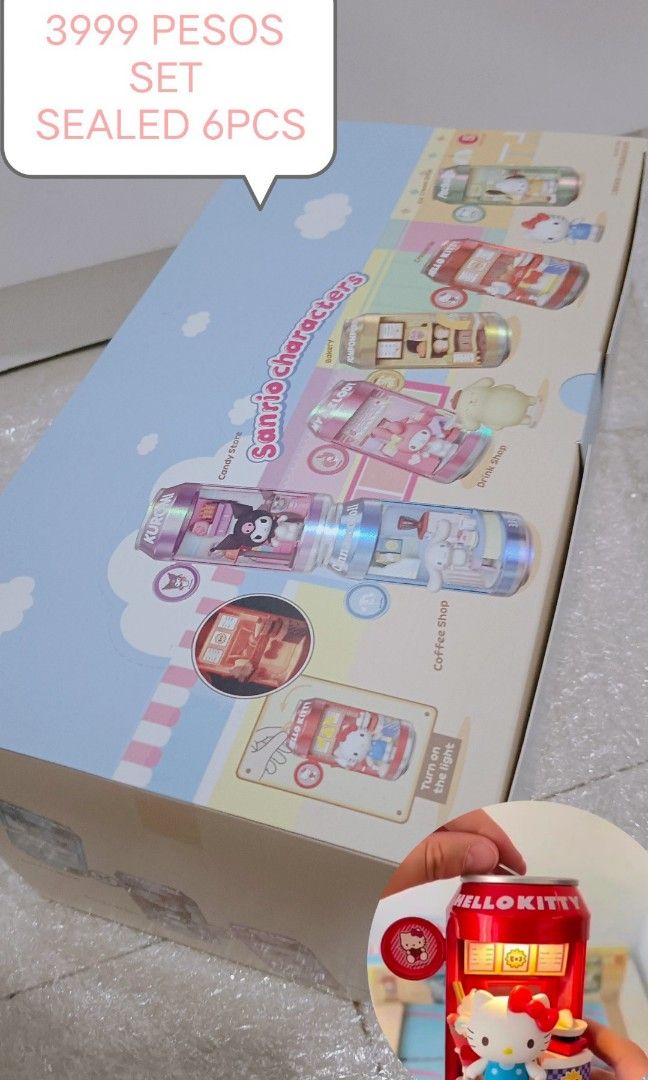 SANRIO BLINDBOX COMPLETE SET (Category: Designer & Blind Box Toys) located in Manila. Submitted by masterlei (Listing ID 1470695374, Image 1). Description: BRANDNEW sealed manila 3999 set.