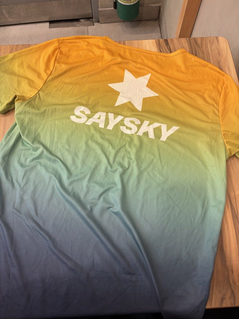 Saysky running shirt (Category: Tshirts & Polo Shirts ) located in Manila. Submitted by Caps4everyone (Listing ID 1470611805, Image 2). Description: For sale Size medium Price 1,500 Loc: caloocan Ship: lbc and lalamove Pm for sure buyer only.