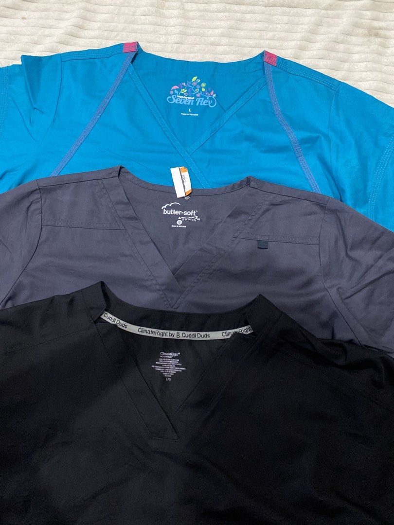 Scrub top womens large (Category: Activewear) located in Tanza. Submitted by 9th.street.thrift (Listing ID 1470597050, Image 3). Description: Scrub top womens Good as new Cr:10/10 No issue All large 23.5x27 3 for 500+sf fixed price.