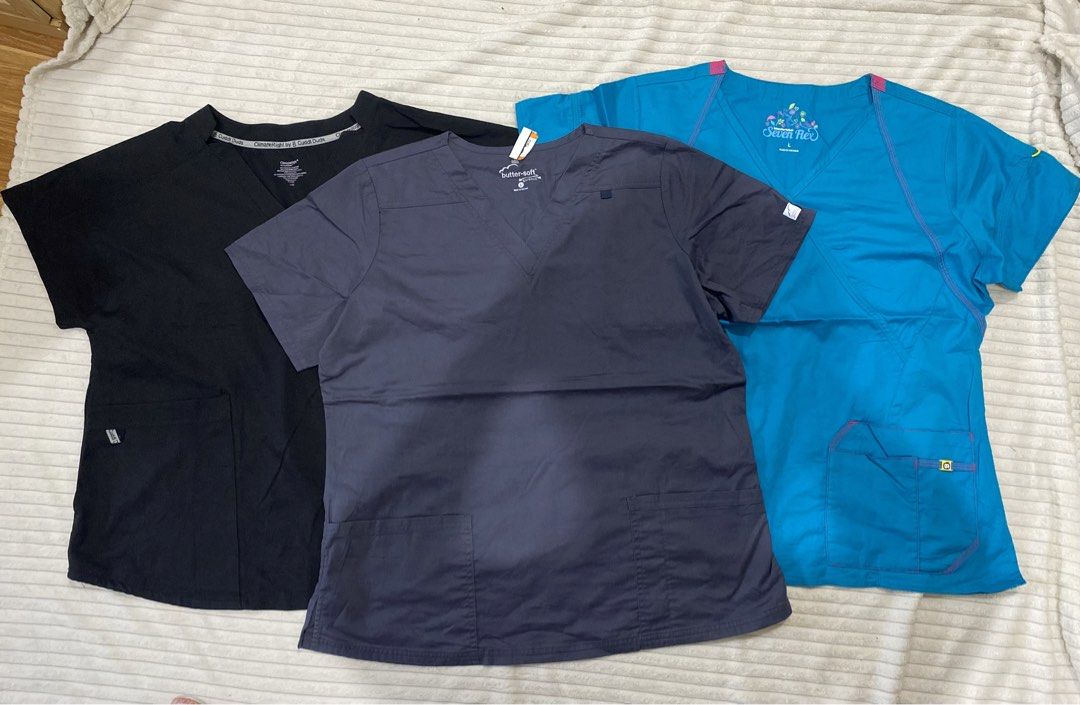 Scrub top womens large (Category: Activewear) located in Tanza. Submitted by 9th.street.thrift (Listing ID 1470597050, Image 1). Description: Scrub top womens Good as new Cr:10/10 No issue All large 23.5x27 3 for 500+sf fixed price.