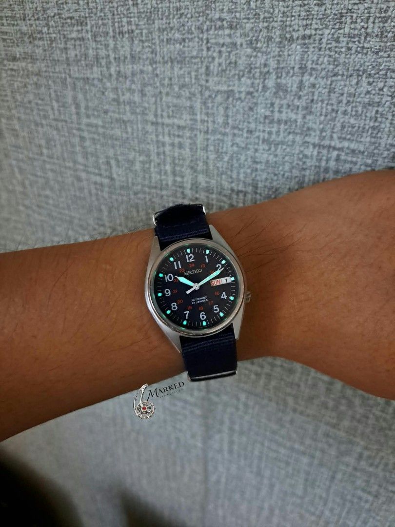 Seiko 5 Automatic Field Watch SKX429 (Category: Men's Watches) located in Manila. Submitted by lucio26 (Listing ID 1470732893, Image 3). Description: 🔥 Seiko Automatic Military Field Watch SKX429 | 7S26-3060 | Rare Blue Dial 📌 DETAILS • Model: Seiko SKX429 • Case Code: 7S26-3060 • Serial Number: 172119 • Movement: Seiko Cal. 7S26 Automatic • Jewels: 21 • Case Size: Approx. 35mm • Dial: Blue military-style dial with white Arabic numerals and a r