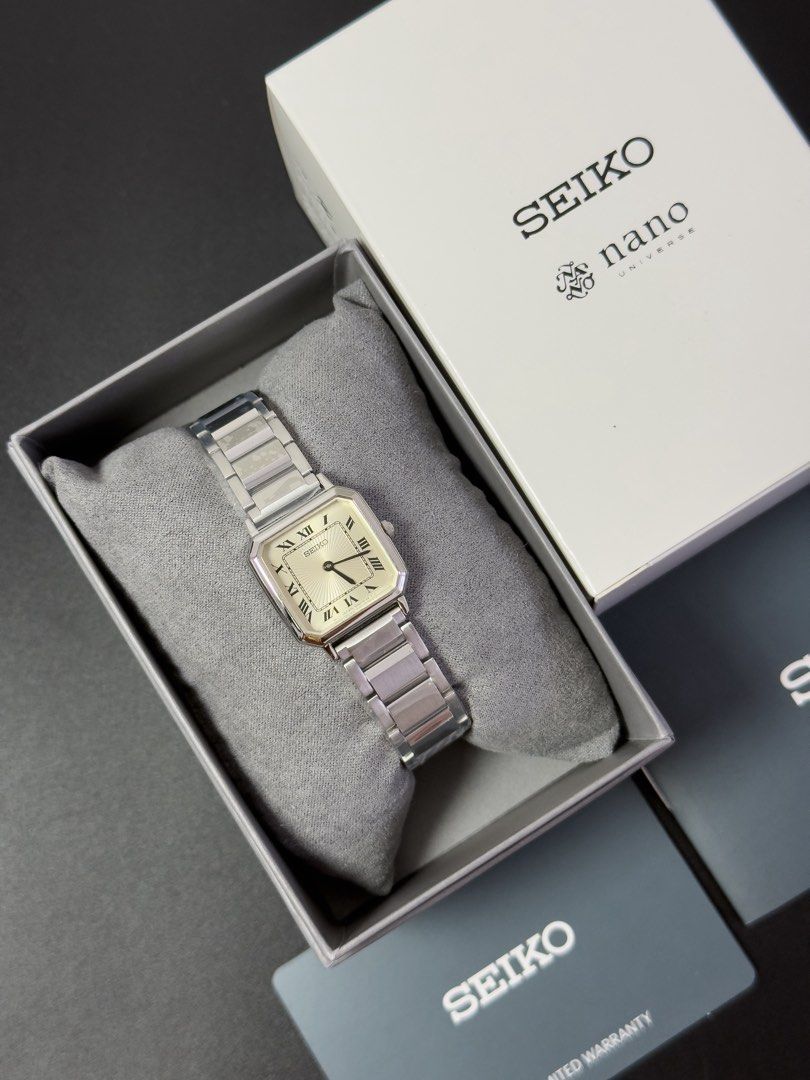 Seiko x Nano Universe SSEH015 (Category: Women's Watches) located in Cainta. Submitted by jongkyhote (Listing ID 1470661647, Image 2). Description: Seiko x Nano Universe SSEH015 (Japan Exclusive Release) Case Size: 22.7mm Brand New Complete Set 3 Years International Warranty Authentic Guaranteed Pasig Location Meetup or Ship Shipping available nationwide Meetup available by arrangement .