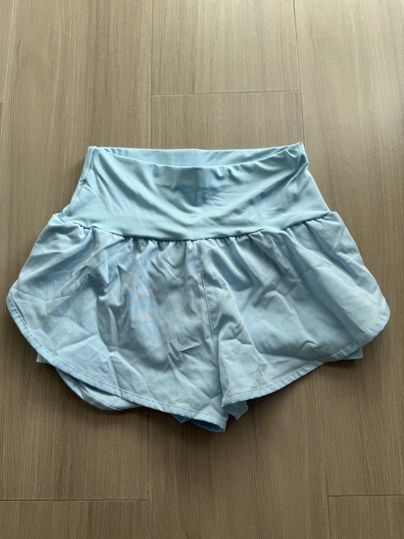 SHEIN light blue running shorts (Category: Activewear) located in Manila. Submitted by bella_boo (Listing ID 1470619833, Image 1). Description: have to sell by TODAY tags 🏷️: brandy melville edikted subdued shein hnm cotton on bershka stradivarius pull and bear zara.