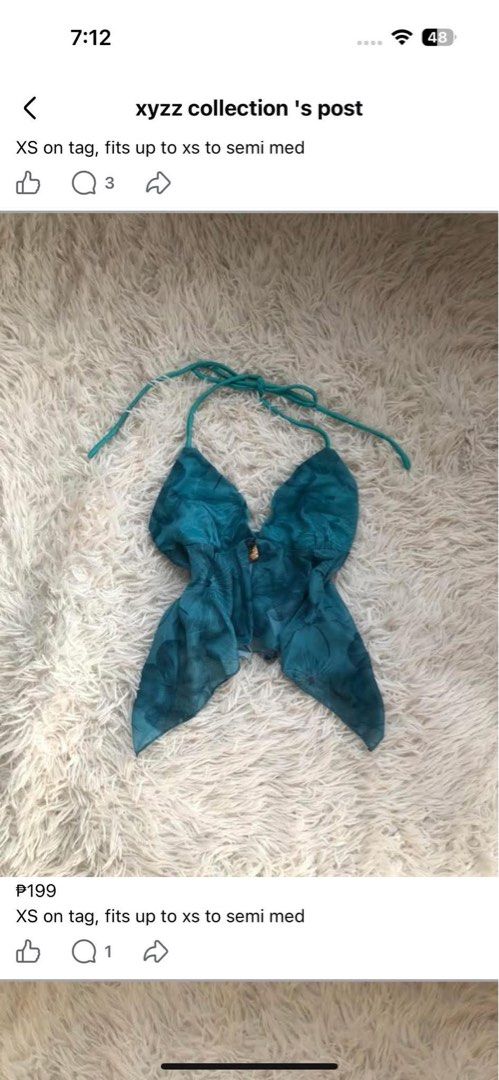 Shein Summer Top (Category: Sleeveless) located in Manila. Submitted by prelovedforsale. (Listing ID 1470573141, Image 1). Description: - never been used! naipon sa cabinet .