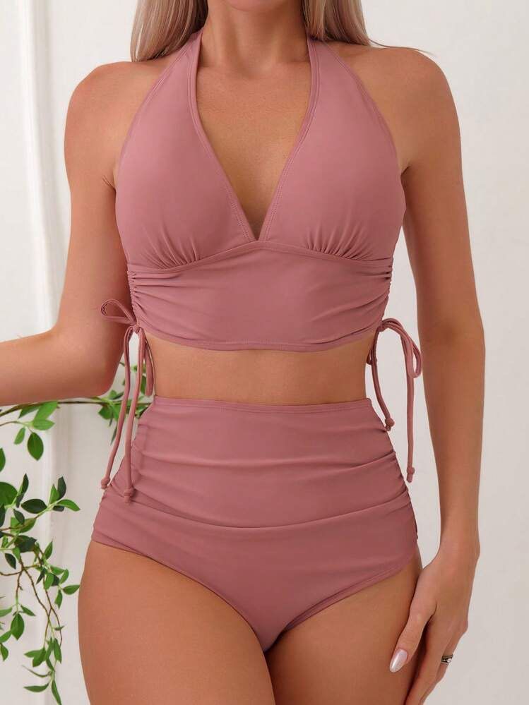 SHEIN Two-Piece Halter Bikini (Category: Bikinis & Swimsuits) located in Manila. Submitted by camillestc (Listing ID 1470674243, Image 2). Description: Can fit small-medium.