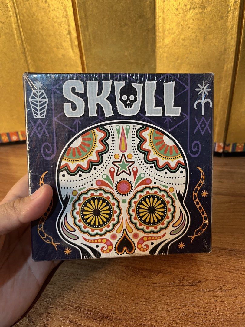 SKULL Card And Bluffing Party Game (Category: Board Games & Puzzles) located in Gapan. Submitted by lunashop14 (Listing ID 1470634902, Image 1). Description: Skull Board Game (Excellent Condition) 💀🌹 Selling the classic game of bluffing and strategy, Skull. Complete set with all components included. Perfect condition, barely played, and from a smoke-free home. Excellent, fast-paced party game for 3–6 players. • Condition: Brand New • Price: ₱30