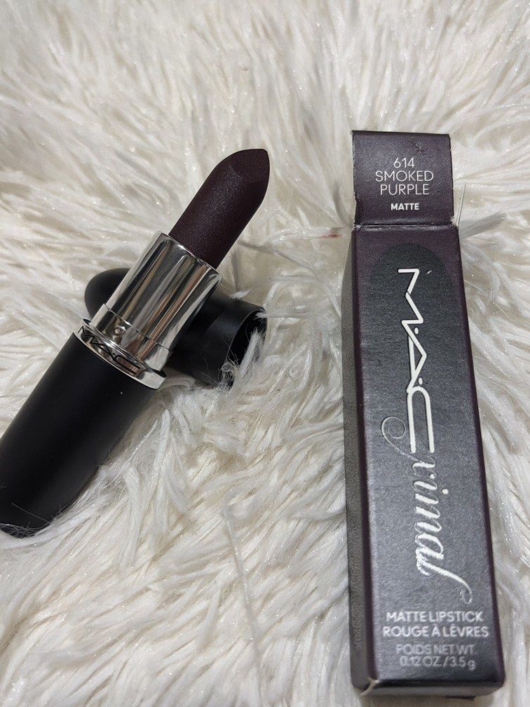 SMOKED PURPLE MACXIMAL MATTE LIPSTICK (Category: Makeup) located in Pugo. Submitted by caztraine (Listing ID 1470688751, Image 1). Description: 8pcs left.