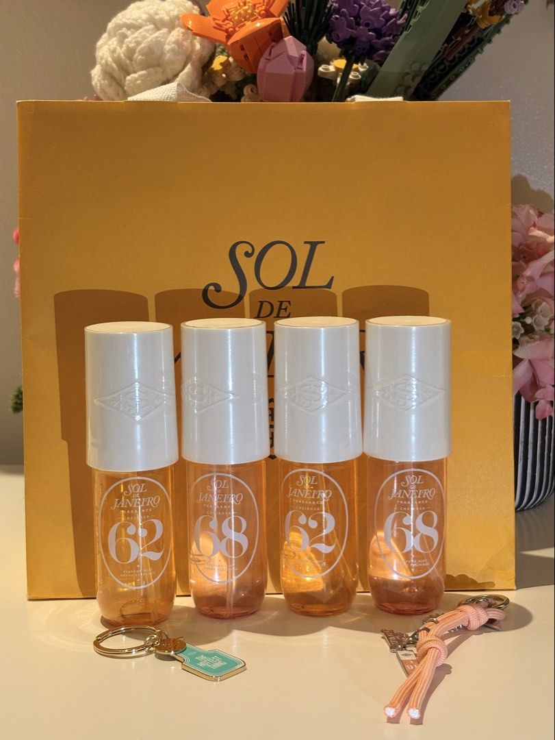 Sol de Janeiro Cheirosa 62 Perfume Mist (90 ML) (Category: Fragrance & Deodorants) located in Angeles City. Submitted by silversugarwings (Listing ID 1470688258, Image 1). Description: Sol de Janeiro Cheirosa 62 Perfume Mist dm for more pictures! 💓 mod: j&t notes: pistachio• salted caramel • vanilla comes with a free Sol de Janeiro keychain ♡.
