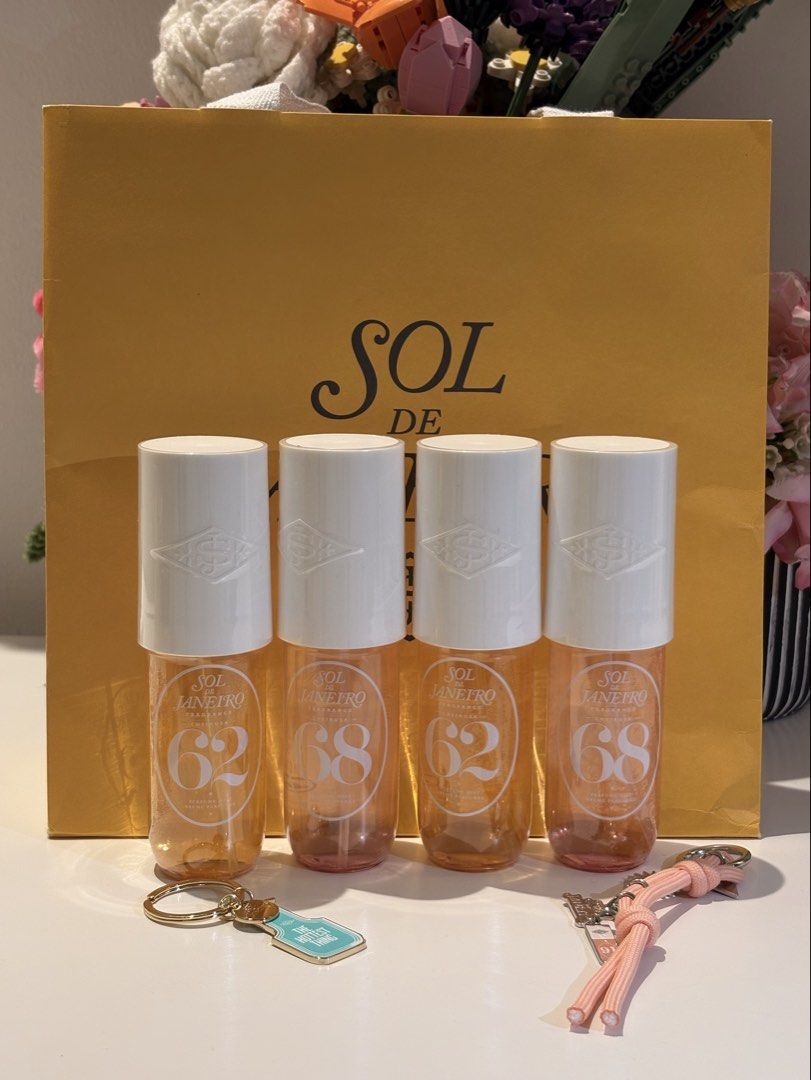 Sol de Janeiro Cheirosa 68 Perfume Mist (90 ML) (Category: Fragrance & Deodorants) located in Angeles City. Submitted by silversugarwings (Listing ID 1470688492, Image 1). Description: Sol de Janeiro Cheirosa 68 Perfume Mist dm for more pictures! 💓 mod: j&t notes: pink dragonfruit • brazilian jasmine • vanilla comes with a free Sol de Janeiro keychain ♡.