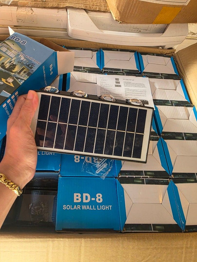 Solar wall lamp 8 Led 360php each B1t1 700php (Category: Everything Else Others) located in Manila. Submitted by mightycloud_1992 (Listing ID 1470584203, Image 1). Description: .