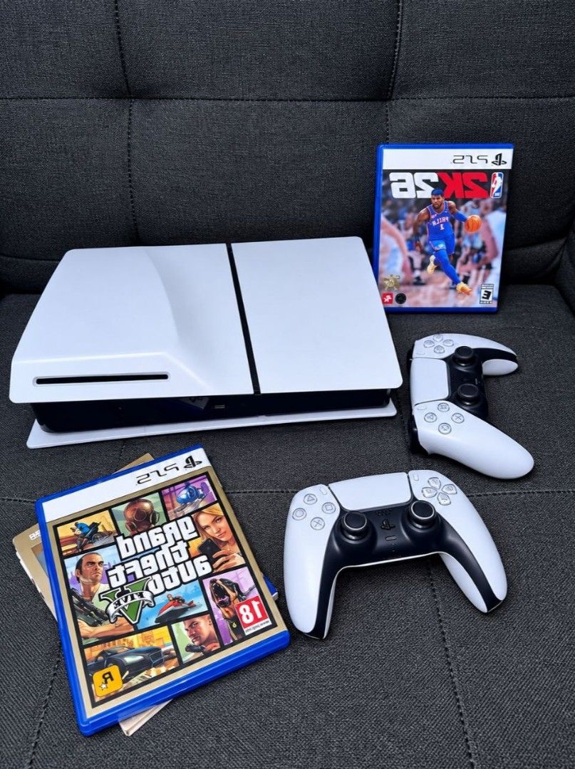 Sony Ps5 Slim Disc Ed. (1tb.) (Category: PlayStation) located in Manila. Submitted by franz.famz (Listing ID 1470628684, Image 1). Description: .