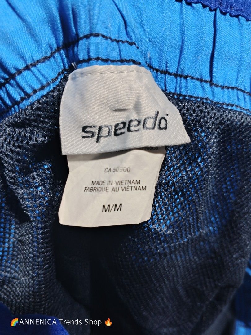 SPEEDO SWIM SHORTS (Category: Shorts) located in Bulacan. Submitted by annenicathriftthriftlang (Listing ID 1470567878, Image 2). Description: Legit Speedo boardshorts! Size M (30-33 waist) garterized + lace Navy/Blue colorway - pogi sa beach! With inner net, side pocket, quick dry No issue, need wash/steam lang galing bale 💰 ₱350 only (mall price 1.5k+) 📍 Annenica Trends Shop - Meycauayan DM to MINE - SS mo pic #AnnenicaTrendsShop #SpeedoPh #B