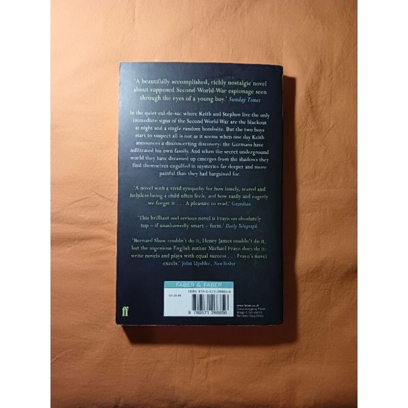 Spies by Michael Frayn (Category: Storybooks) located in La Carlota. Submitted by brightdragon_891870 (Listing ID 1470641208, Image 2). Description: In the quiet cul-de-sac where Keith and Stephen live the only immediate signs of the Second World War are the blackout at night and a single random bombsite. But the two boys start to suspect all is not as it seems when one day Keith announces a disconcerting discovery: the Germans have infiltrated h