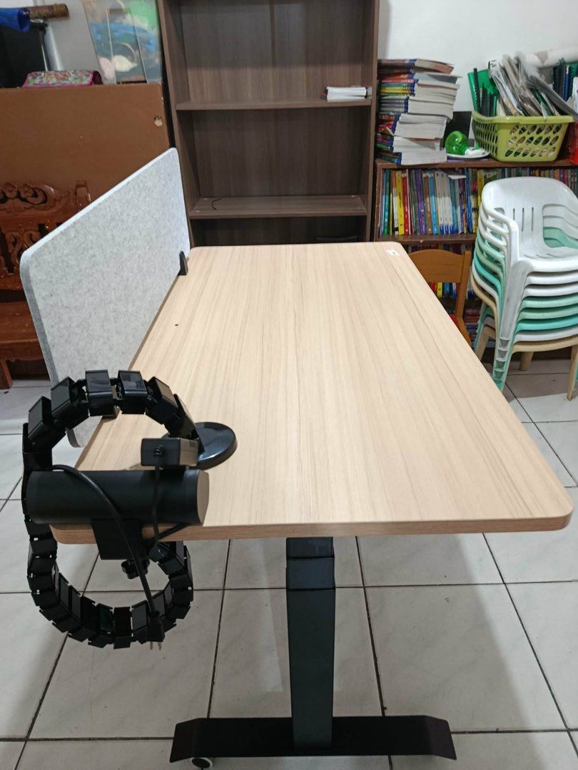 Stance Executive Dual Motor Standing Desk (Category: Office Furniture & Fixtures) located in Manila. Submitted by vincentmonzon (Listing ID 1470637135, Image 2). Description: Stance Executive Dual Motor Standing Desk (Orig. Price: ₱21,990) Dimensions: 70”x130” Inclusions: •Easy Plug V.02 (Orig. Price: ₱3,065) •Acoustic Hung Screen Panel (Orig. Price: ₱1,466.25) •Stance Cable Management (Orig. Price: ₱1,200) Take all for ₱11,500 Note: See last pic