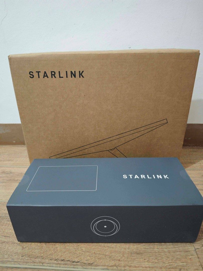Starlink Mini (Category: Networking) located in Manila. Submitted by karenallyza (Listing ID 1470639073, Image 1). Description: - Brand new and 100% unopened Starlink satellite internet equipment - Comes in original brown shipping carton and pristine dark grey retail box (zero damage) - High-speed satellite broadband hardware straight from SpaceX - Perfect for reliable, high-speed home internet connectivity - Standard setup kit ready for immediat