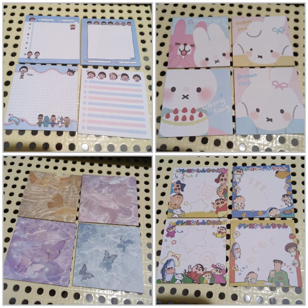 Sticky Notes Notepad (Sold per set of 4) (Category: Other Stationery & Craft) located in Cainta. Submitted by stationerydestash (Listing ID 1470652935, Image 1). Description: ₱10 per set of 4 20 sheets per pad Loc Cainta Rizal.