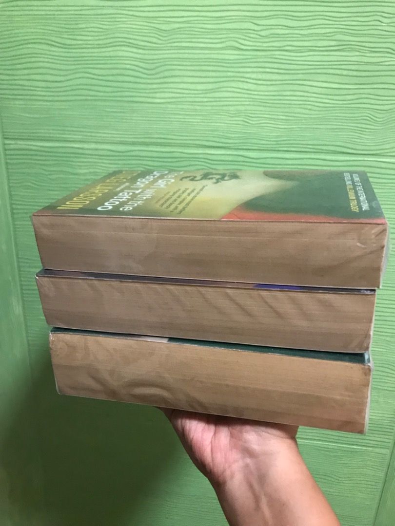 Stieg Larsson Millennium Trilogy Books Set (Category: Storybooks) located in Dumarao. Submitted by mellowbabe23 (Listing ID 1470672224, Image 2). Description: 📚 FOR SALE: “The Girl with the Dragon Tattoo” Trilogy – Pre-Loved Set 🔍🖤 Calling all crime thriller fans! I'm selling my gently used set of The Millennium Trilogy by Stieg Larsson: ✨ The Girl with the Dragon Tattoo ✨ The Girl Who Played with Fire ✨ The Girl Who Kicked the Hornet’s Nest T
