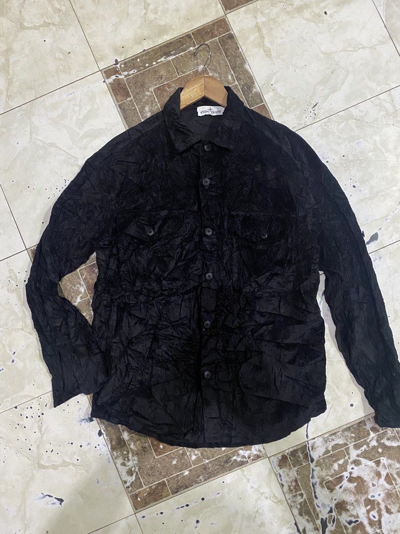 Stone island corduroy longsleeve (Category: Tshirts & Polo Shirts ) located in Tagoloan. Submitted by puretiger-389e (Listing ID 1470687232, Image 1). Description: Like new condition Size Large 22x30 dimensions Need wash .