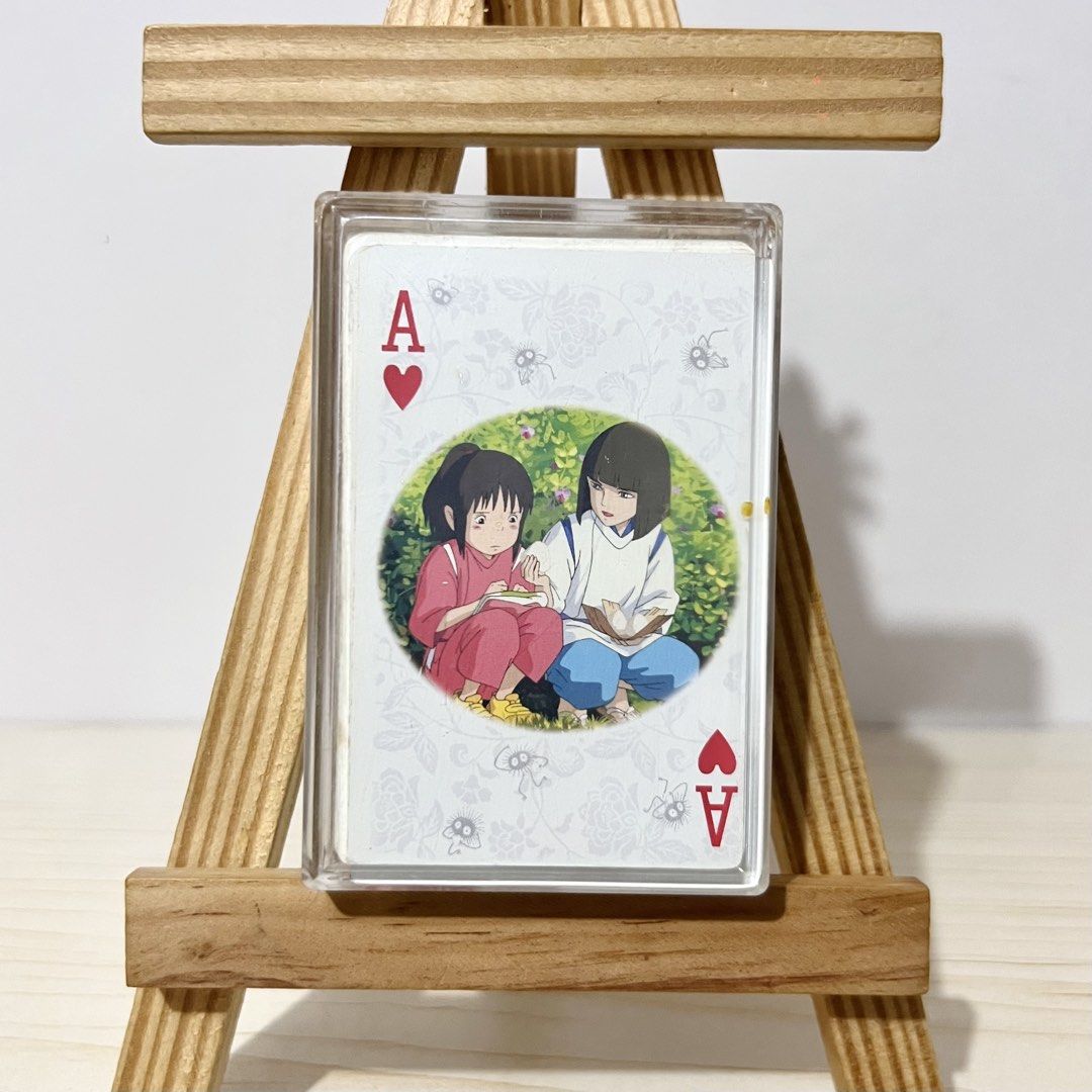 Studio Ghibli Spirited Away Playing Cards - Php 450 NOTE: used condition, plastic storage w/ flaws (Category: Character Goods) located in Davao. Submitted by pandorastoybox (Listing ID 1470680534, Image 2). Description: Studio Ghibli Spirited Away Playing Cards - Php 450 NOTE: used condition, plastic storage w/ flaws.