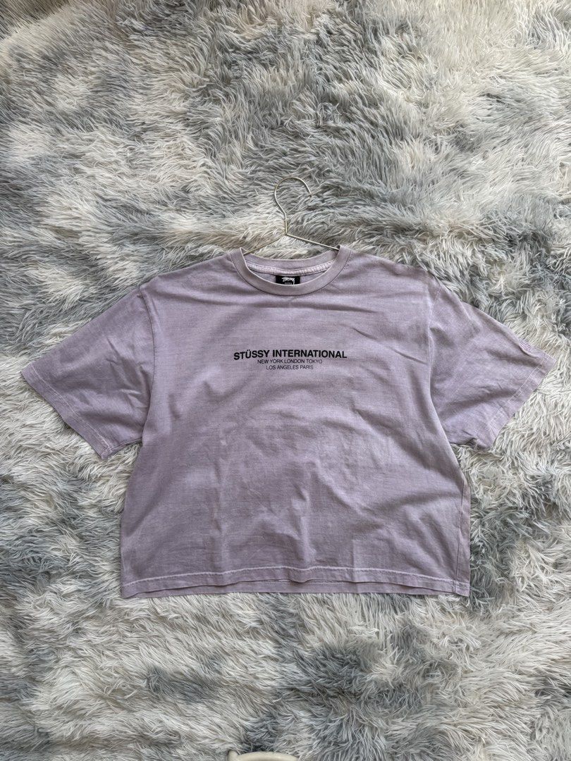 Stussy International Cropped Tee (Category: Shirts) located in Taguig. Submitted by mrwickjohn67 (Listing ID 1470731522, Image 2). Description: $tussy Cropped tee for Women As new. Boxy Issue: none Size: in inches (WXL) 22x21.5.